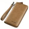 New Men's Wallet Men's Long Business Retro Zipper Wallet