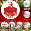With 50pcs Transparent Bags Pull Out Christmas Money Box Merry Christmas Santa Transparent Bags Money Pulling Box DIY Snowman