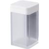 Magnetic Flour & Spice Bottle Tower White Approx. W5.8xD6xH10.5cm Sliding Opening Adjustable Quantity 4819 (x 1)
