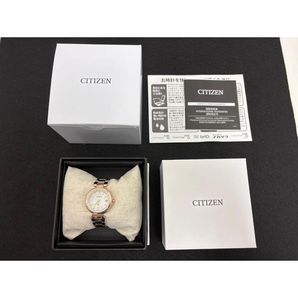 Used CITIZEN xC EC1037-51A radio clock pink gold unused item
