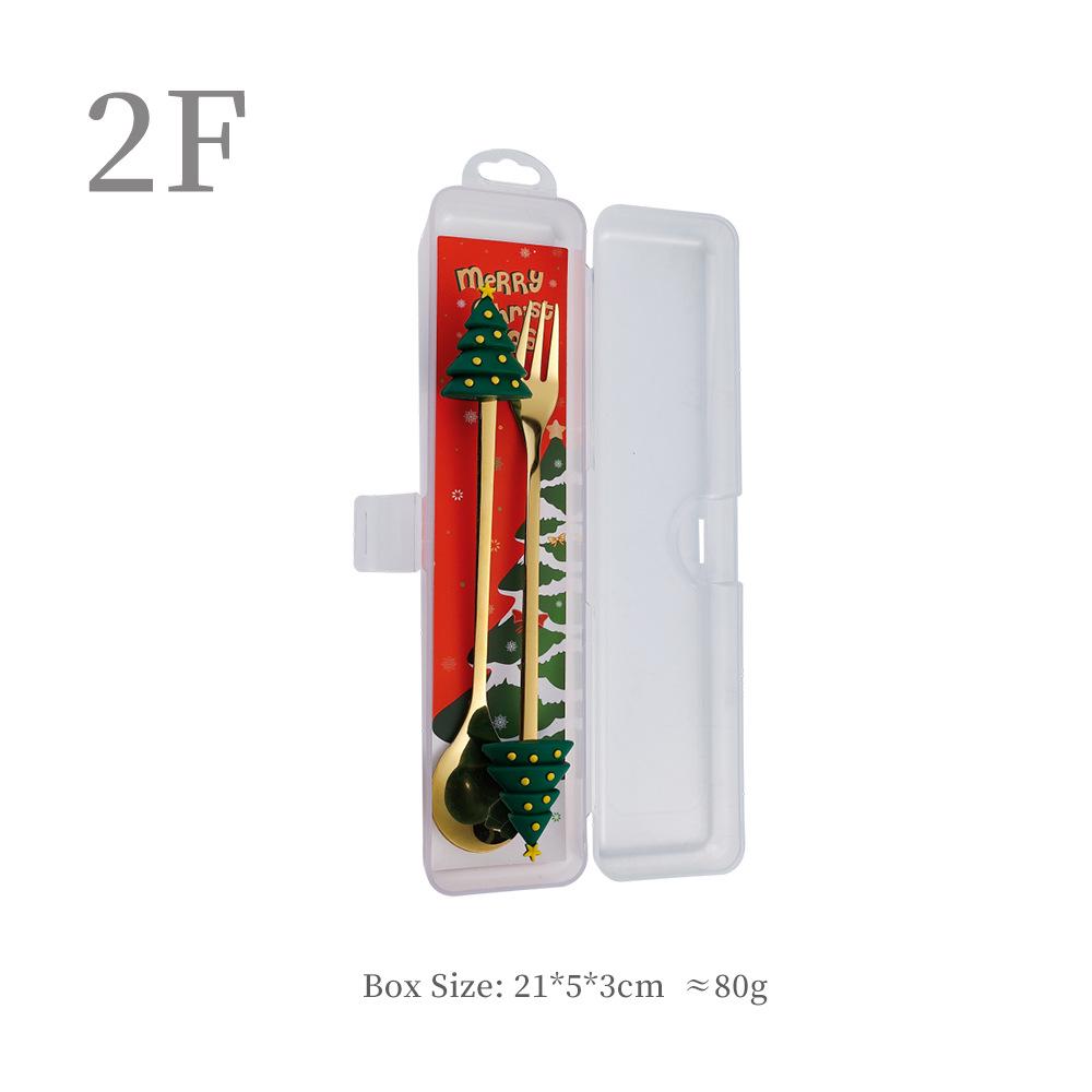 Cross-border Christmas Santa Claus Spoon Set – Cute Cartoon Coffee & Dessert Spoons, Perfect Christmas Gift.