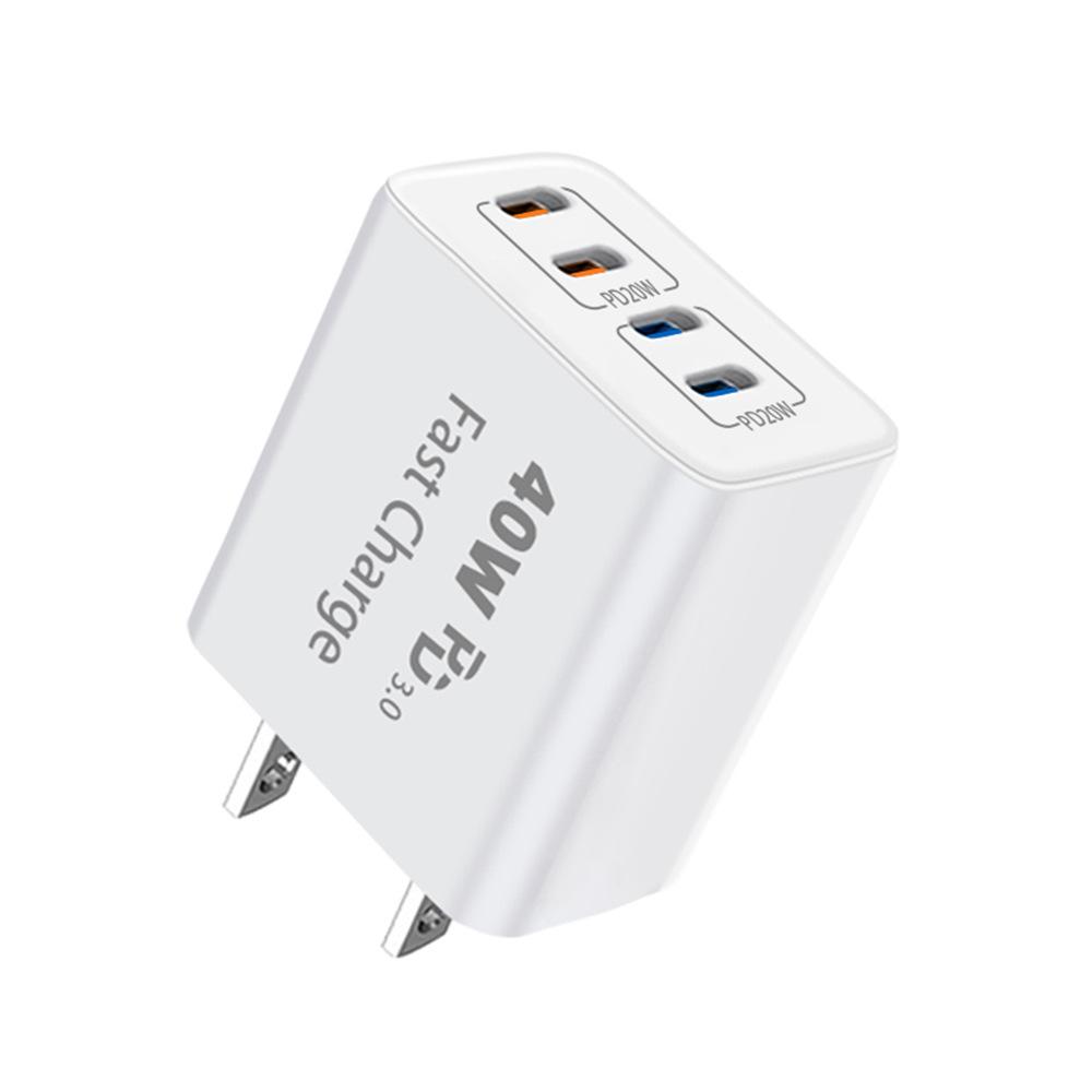 40W US-regulated Charging Head USB-C Multi-port Socket Suitable for Samsung Mobile Phone Apple 16 Charger