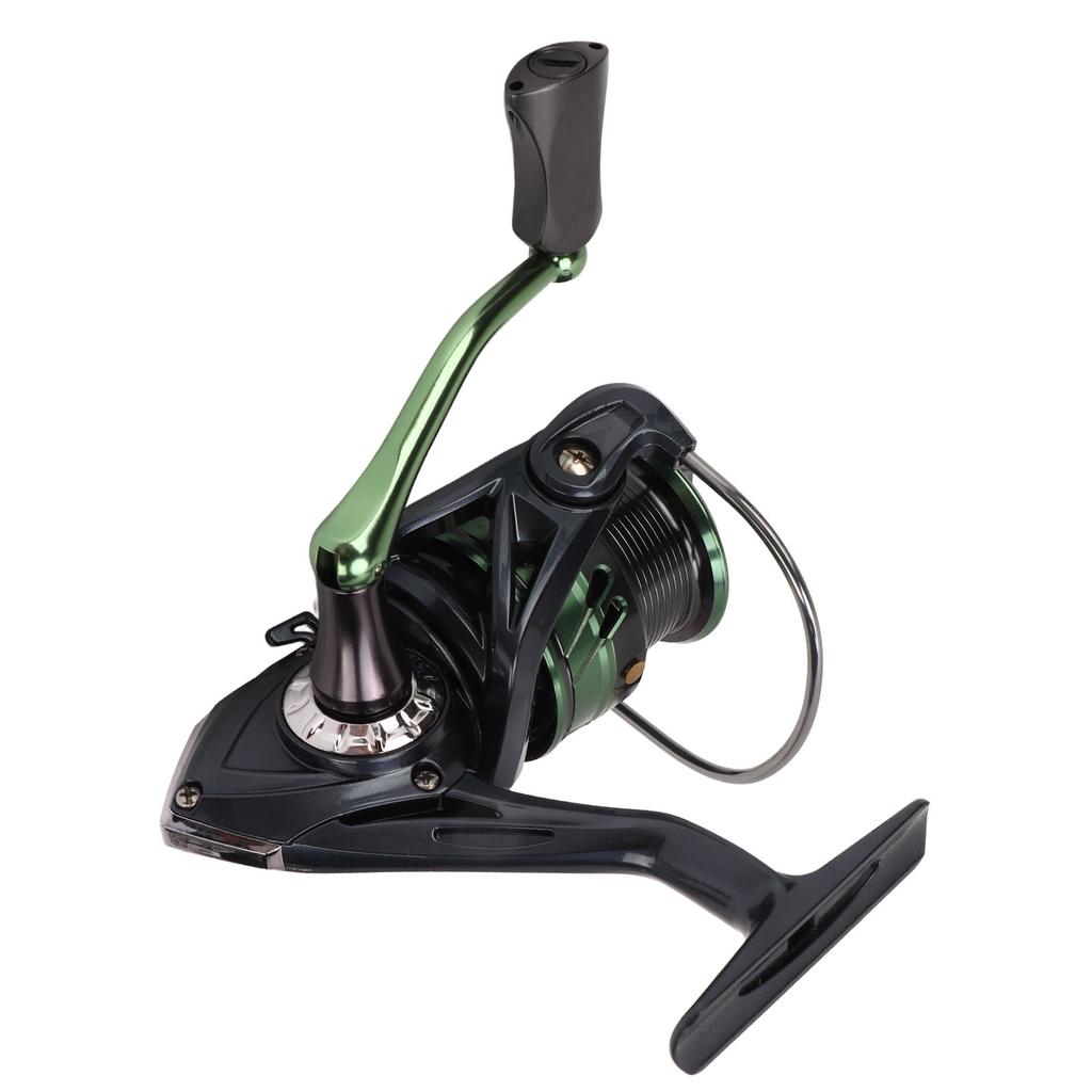 Spinning Reel Stainless Steel and Metal with Screw in Rocker Arm Fishing Spinning Wheel for Outdoor Fishing Enthusiast