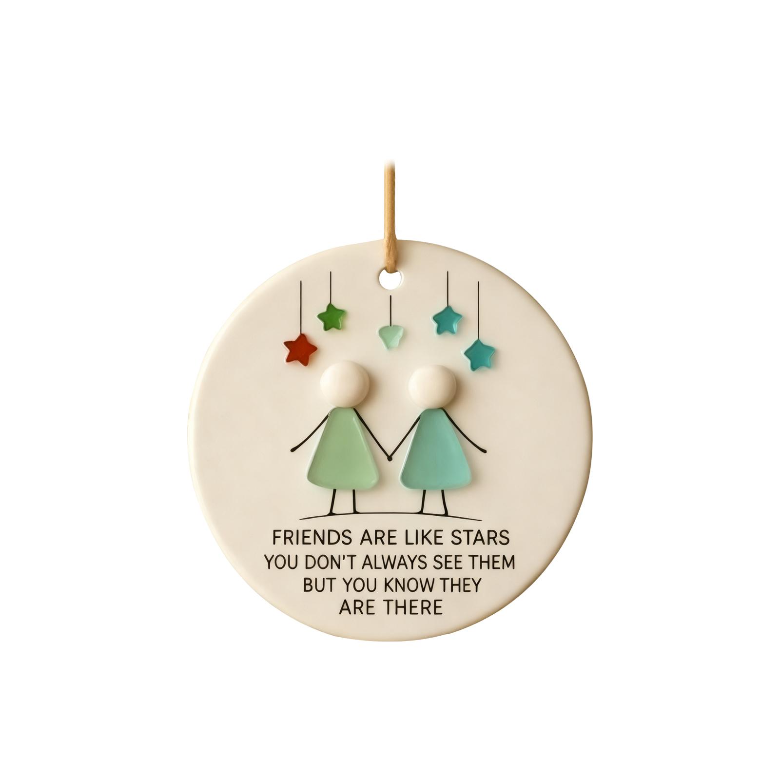 

3D Акриловый Декор в форме сердца из морского стекла, Сувенир в виде сердца дружбы, Украшение в виде сердца дружбы для подвешивания на елку, One Size