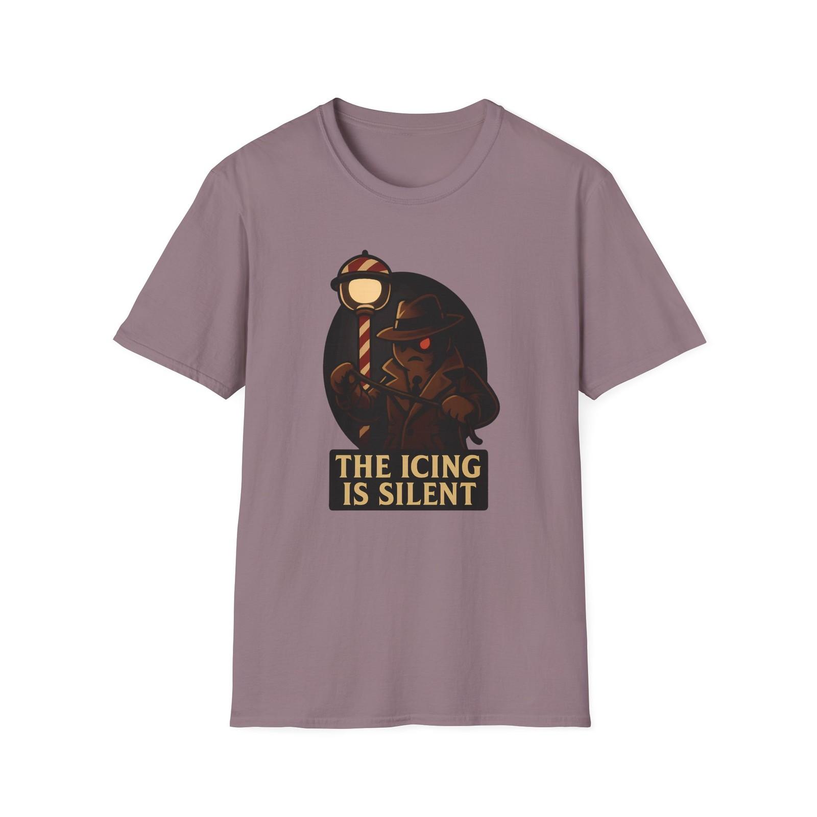 Unisex Softstyle T-Shirt Gingerbread Hitman Funny Spooky Holiday S разноцветный