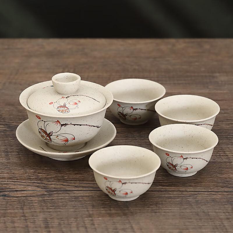 Mini Travel Pottery Gongfu Tea Set