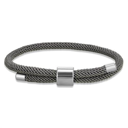 Stainless Steel Round Buckle Bracelet Classic Simple Men And Women Couple Adjustable Milan Rope Hand Rope