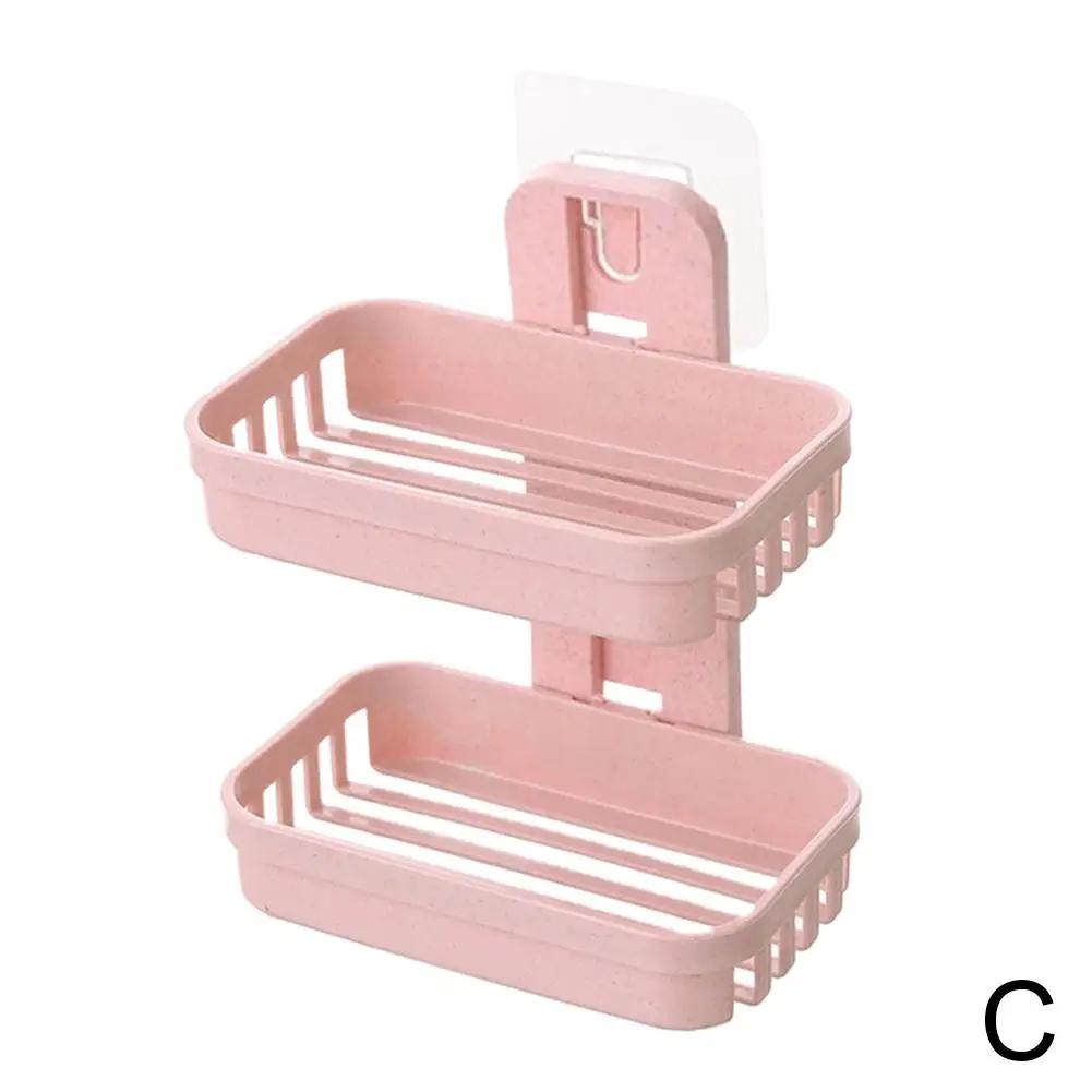 

Настенная мыльница, держатель для мыла, аксессуары для ванной комнаты, контейнер без проколов, поднос для мыла с присоской, чашка, тарелка, мыльница X6C2