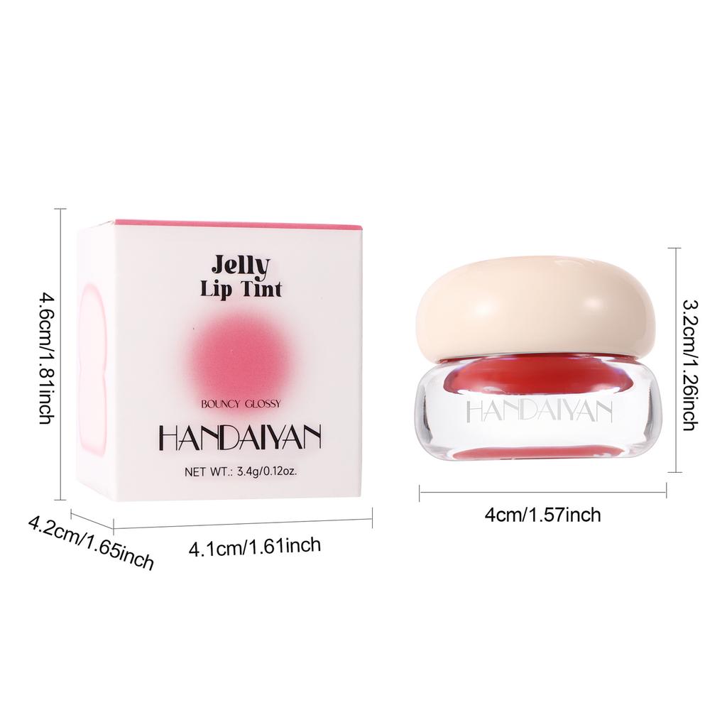 4-color Color-changing Lip Gloss with Brush, Water-gloss Lip Gloss To Care for Lips, Mirror Moisturizing Lip Balm, Lip Care