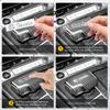 Car Emblem Logo Stickers Long Metallic Sticker Silver Badge For Skoda octavia a5 a4 mk1 fabia superb rapid mk3 yeti 2006 sign  WL5