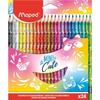 Crayons De Couleur - Maped - Mini Cute - 24 Crayons - Couleurs Vives - Mine Résistante