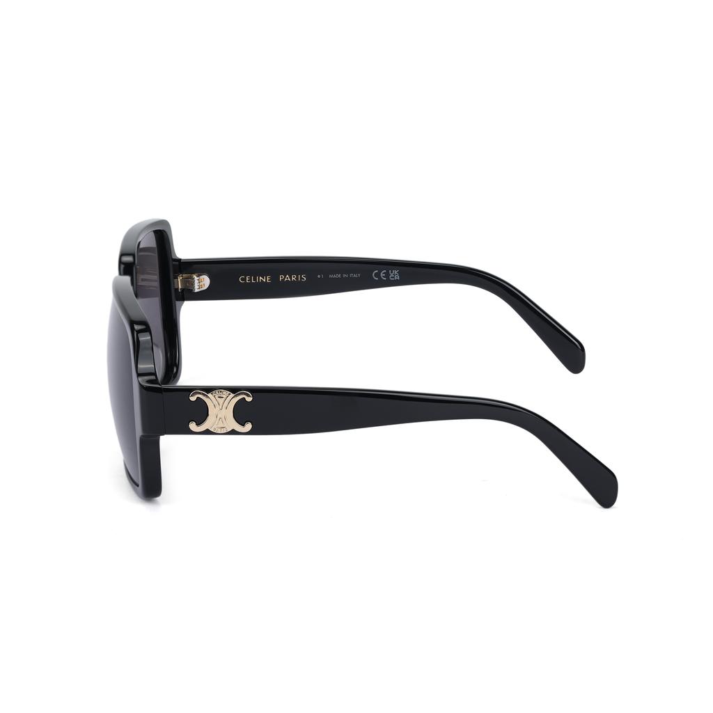 Celine Comfortable Fashion Plastic Square Sunglasses Women Sunglasses Black CL40316U01A
