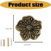 Brasses Flower Cabinet Pattern Knob Kitchen Cabinet Door Handle For Elegant Furniture Hardware Suitable For Humid Environment