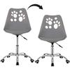 Office Chair - SPRINGOS - 2025 - Ergonomic - Height Adjustable - Grey Faux Leather