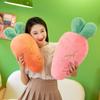 Large Fruit Pillow Rabbit Hair Carrot Doll Long Strip Pillow On The Bed Plush Toy Home Decoration