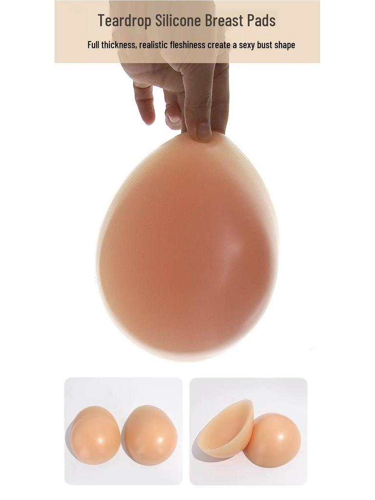 Women's Super Large Silicone Prosthetic Breast Pads for Cosplay - Sexy Full Coverage Bra Inserts