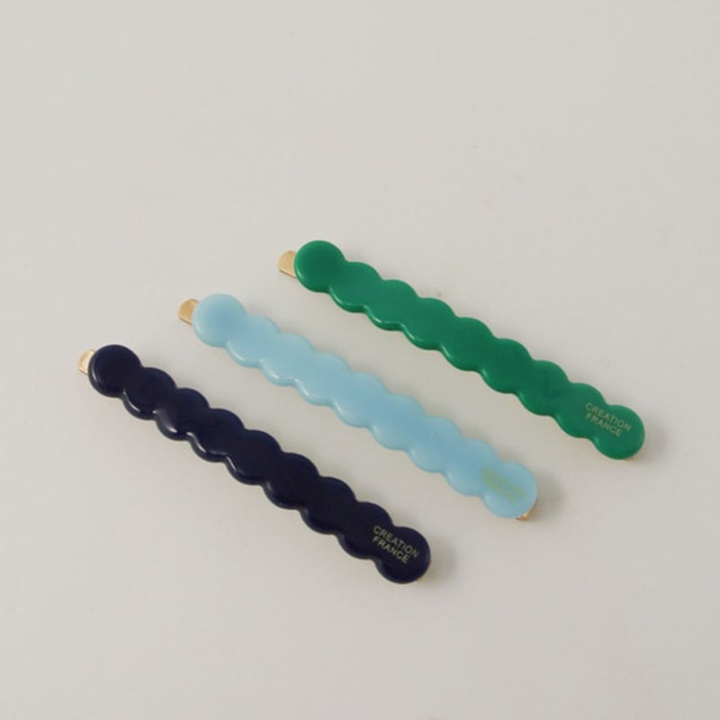 

objet213 Green Cloud Hair Clip 1. Forest Green