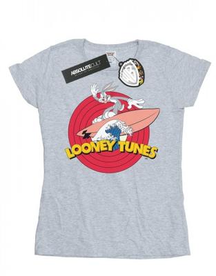 Womens/Ladies Bugs Bunny Surfing Cotton T-Shirt