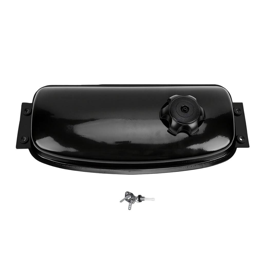 6L Fuel Gas Tank with Cap Petcock for ATV Go Kart 150 250ml Steel Gas Fuel Storage Tank