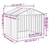 VidaXL Niche pour Chien avec Toit, Abri pour Chien avec Loquet, Cage pour Animaux de Compagnie, Maison d’Extérieur Patio, 172346
