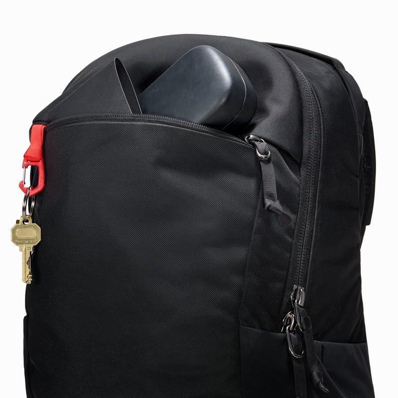 Evergoods CHZ26 Civic Half Zip 26L Solution Black Minimalist Design Backpack for Business Trips, Commuting, Daily Use, and Father's Day Gifts