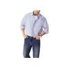 Levis Loose Comfortable Casual Striped Collar Long Sleeve Shirt Men Shirts Blue White 003MX-0000