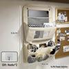 Wall-Mounted Dorm Storage Hanging Organizer for Students' Bed & Wardrobe