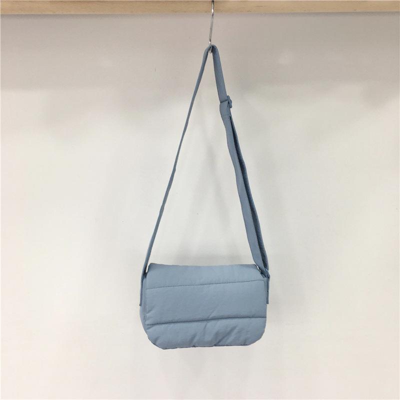 Women's Korean Style Quilted Crossbody Bag - Autumn/Winter Simple Versatile Student Bag