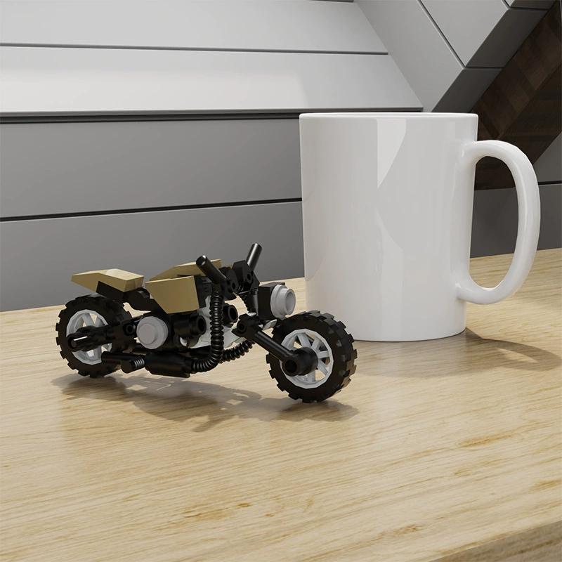 Mini Motorcycle Building Blocks Motorbike Moc Bike Vehicle Racing Small Particle Assembly Model Kid Toy Birthday Gift