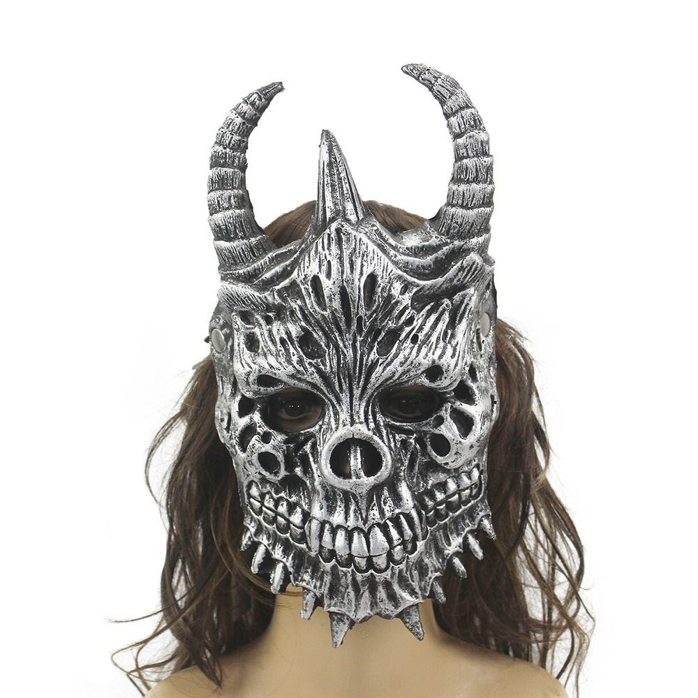 Realistic Full Head Skull Mask Full Head Stage Performance Props Halloween Mask  Masquerade