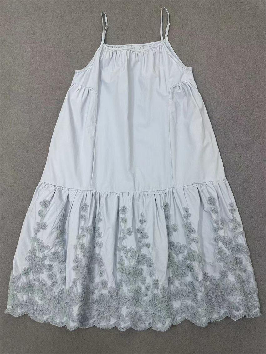 

Платье-комбинация Johnature Mori Girl из японского однотонного кружева с объемным цветочным узором и дисками, свободное многослойное внутреннее платье-комбинация One Size