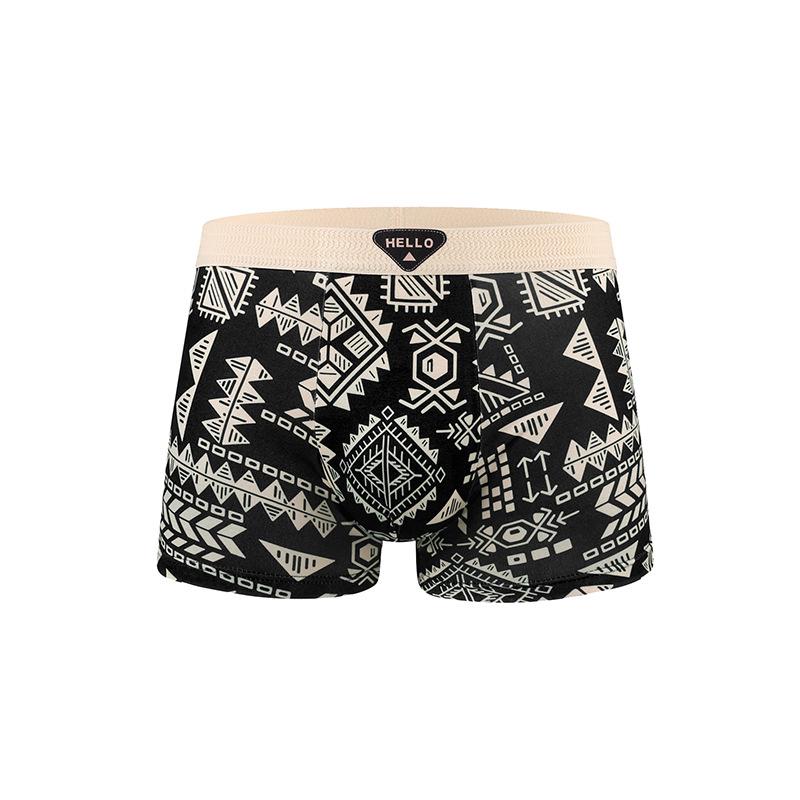 American Retro Summer Boxer Briefs: Skin-Friendly, Breathable, Comfortable Youth Men's Underwear