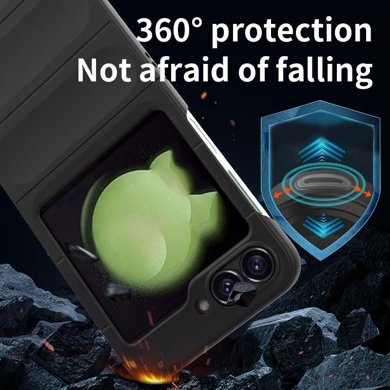 For Samsung Galaxy Z Flip6 Flip 6 5g Back Cover Phone Case Soft Liquid Silicone Anti-fall Shockproof Armor Protect Funda Coque