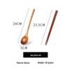 Solid Wood Spoon and Chopstick Set