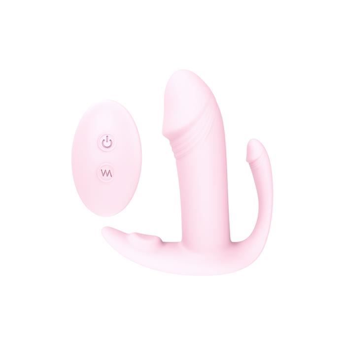 Vibrator - Dream Toys - Tri-Playur - Pink - Wireless Remote Control - 9 Vibration Modes