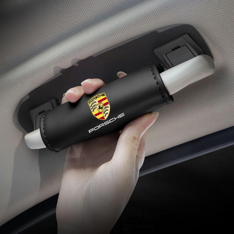 Car Interior Handle Protection Cover Roof Pull Gloves For Porsche 911 718 Taycan Panamera Cayenne Macan Boxster Cayman Pajun 918