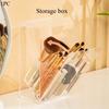 1PC dresser lipstick rack, large-capacity makeup brush storage cylinder, dust-proof desktop cosmetic storage box.