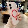 Translucent Matte Magnetic Phone Case for iPhone 16 15 14 13 Pro Max Wireless Charge Soft Shockproof Cover
