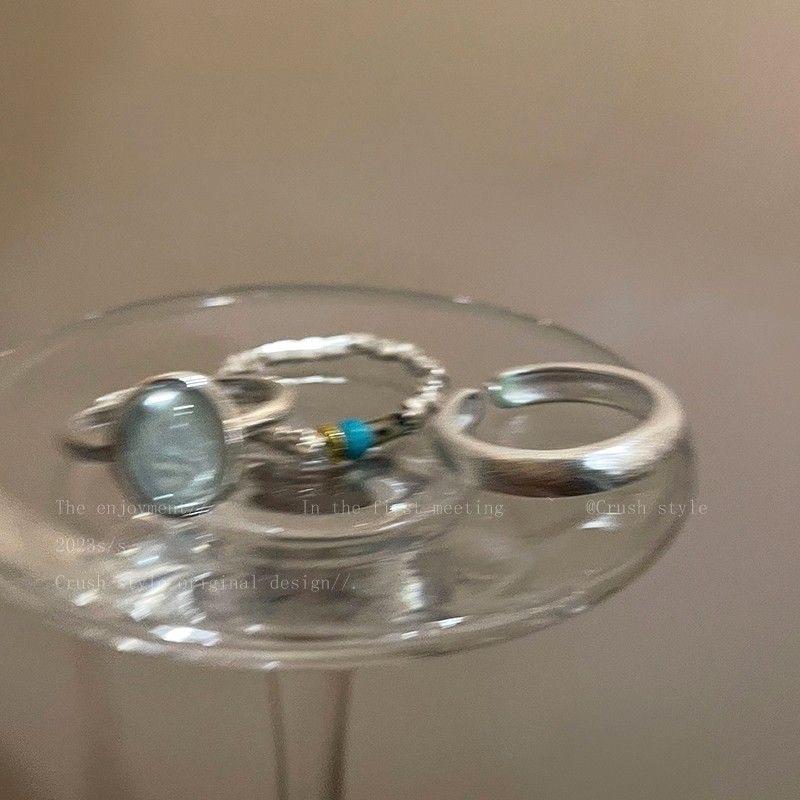 Модное кольцо, индивидуальный темперамент, указательный палец, тренд, натуральное раскрытие, подруга-инфлюенсер, кольцо из ломаного серебра, женская холодность