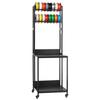 3D Printer Filament Storage Rack, 4-Tier 3D Printer Stand with Filament Storage, Spools Holder Racks Cart with Wheels, Filaments Organzied for 3D