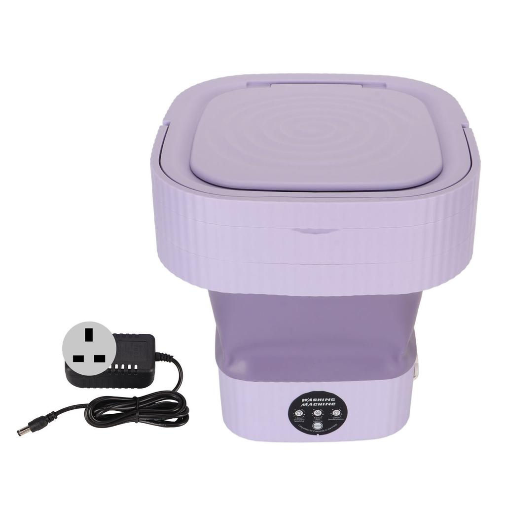 Foldable Washing Machine 10L Portable Strong Stain Removal Drainage Hole Design Three Timing Modes