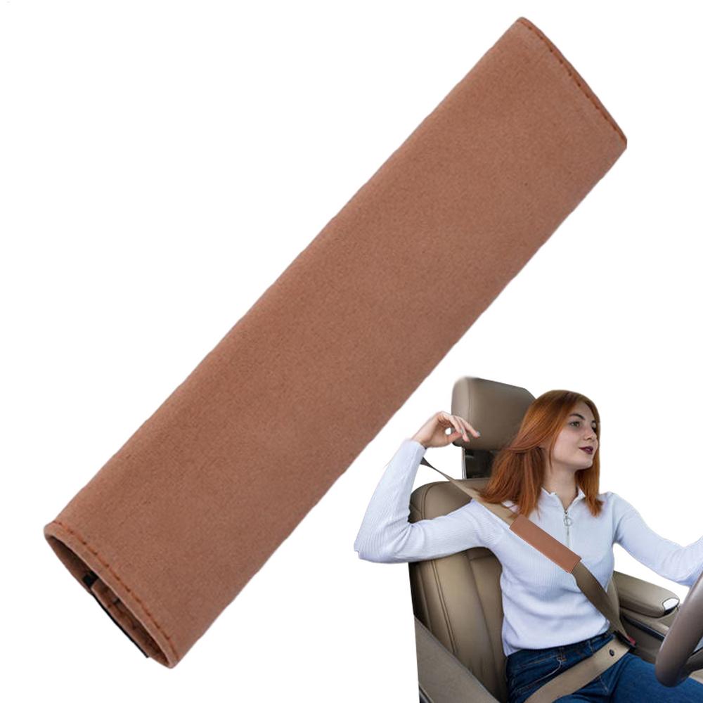 Seat Belt Shoulder Pad Soft Seat Belt Cushion Built-In Anti-Slip Silicone Strip Padded Safety Strap Cushion For Driving Travel