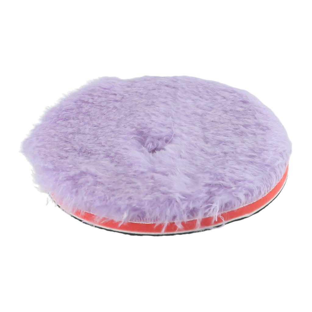 Wool Polishing Pad for Car Paint with Sponge Foam Base Compatible with For Buffer Polisher for Waxing and Polishing
