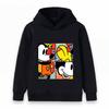 Kids Boys Girls Hoodie Colorful Cartoon Mouse Pop Art Print Casual Long Sleeve Pullover Sweatshirt for Daily Wear
