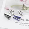 Trendy French-style Men's Shirt Cufflinks, Creative Drip-painted Cufflinks, Cufflinks P1022 Black