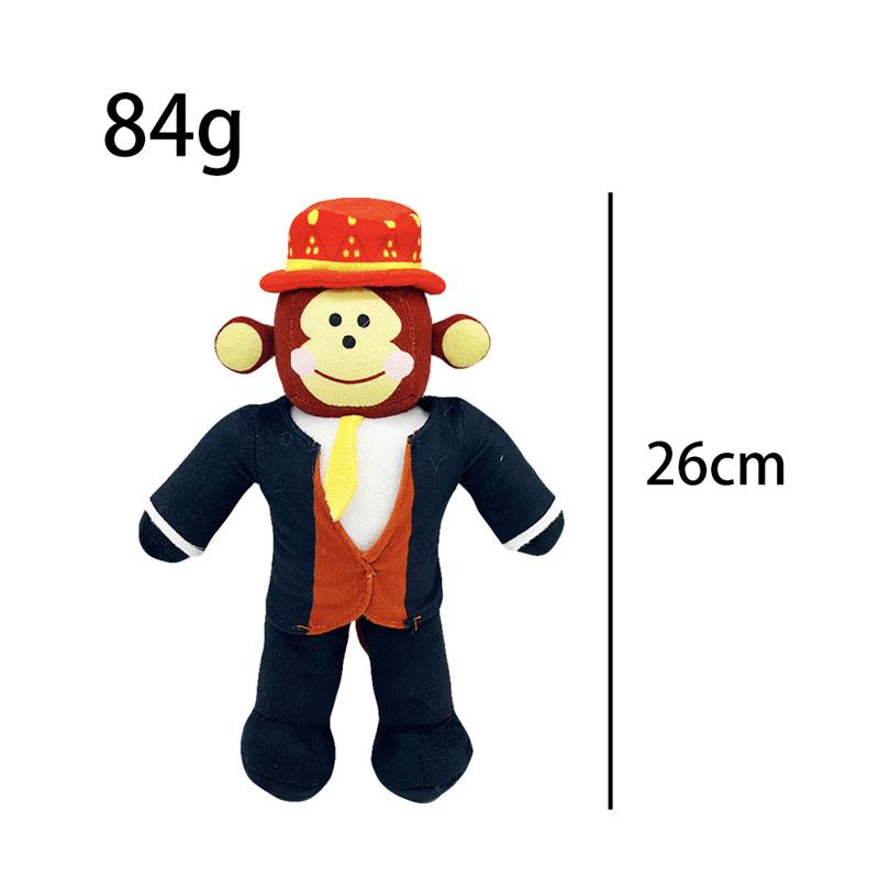 New Sammy Jandel Brainrot Plush Toy Stuffed Doll Soft Animal Anime Cartoon Monkey Hat Gift For Fans Birthday Christmas