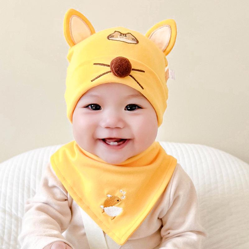 Katu Bear Infant Cotton Pullover Hat for 3-12 Months - Spring/Autumn Boys & Girls