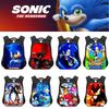 New Sonic Children's Backpack For Boys And Girls Cartoon Trendy School Bag Medium Size 20-35l Capacity