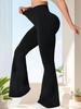 European & American Women's High-Waisted Micro Flare Yoga Leggings: Casual Cross-Border Style