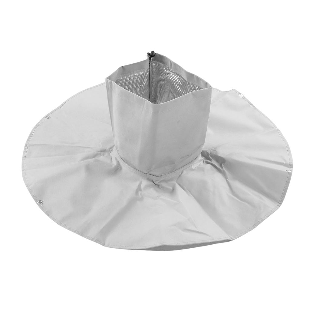 Palm Tree Root Protector Nonwoven Fabric Tree Root Freeze Protector with Drawstring Ground Nails for Winter Outdoor
